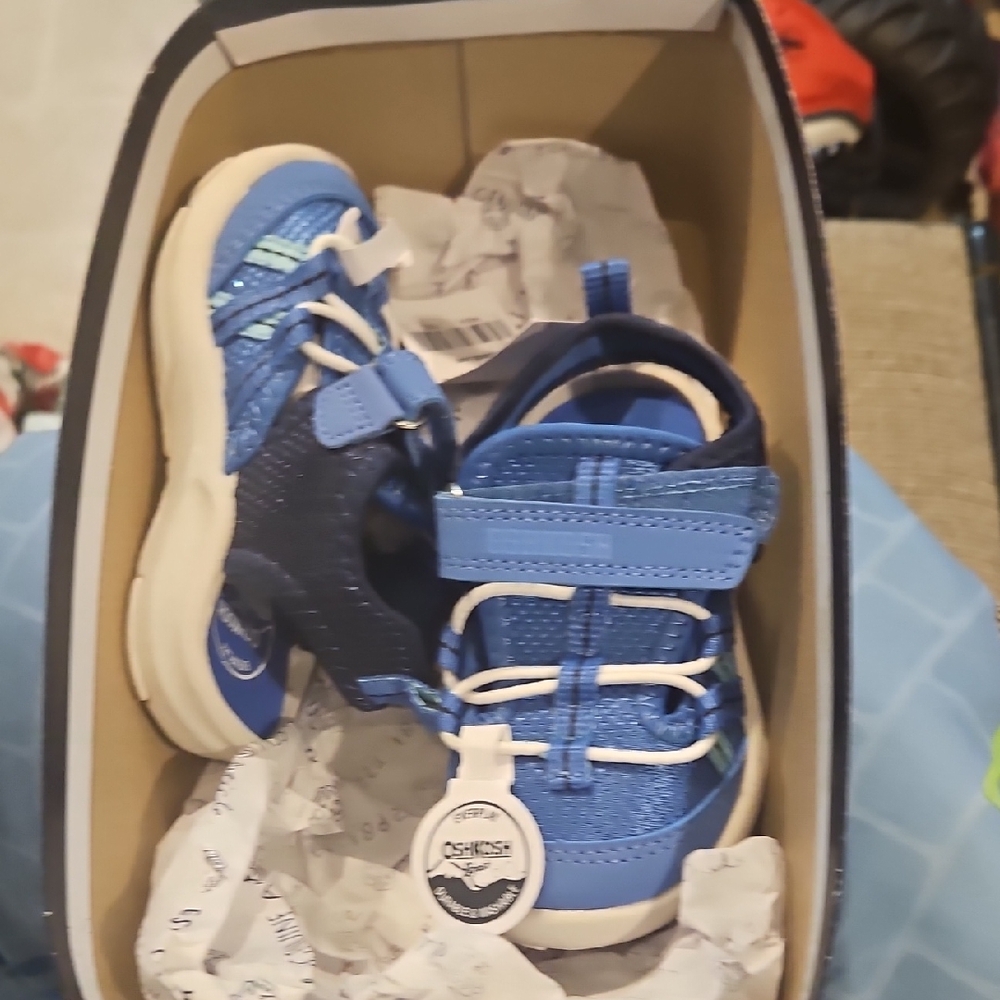 OshKosh B'gosh Navy and Light Blue Kids Sneakers